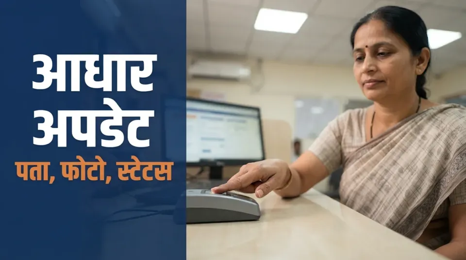 आधार कार्ड अपडेट 2026 — पता, फोटो और DOB बदलने की पूरी प्रक्रिया, स्टेटस चेक के साथ