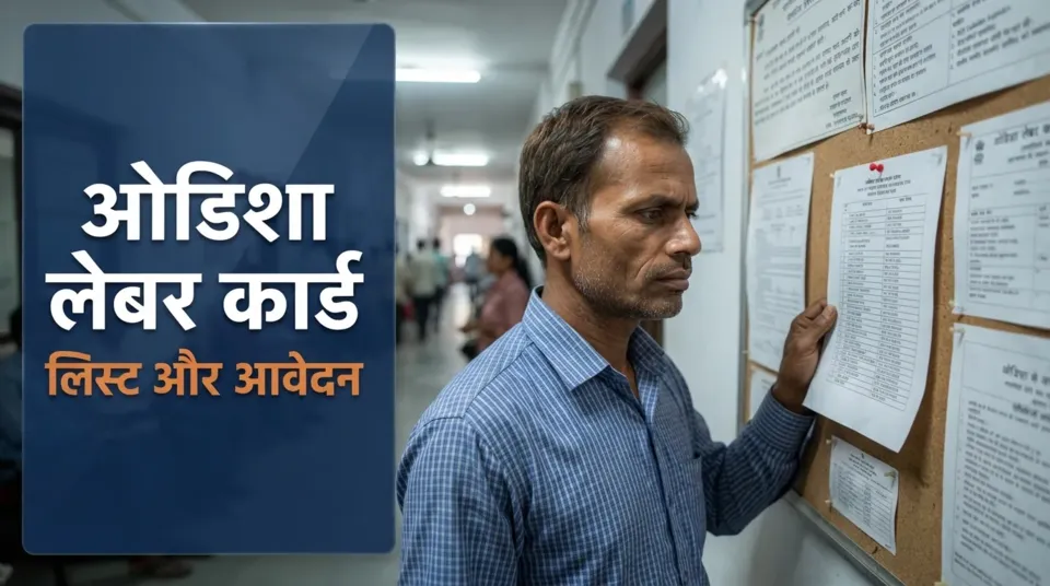 ओडिशा लेबर कार्ड — निर्माण श्रमिक लाभार्थी सूची में अपना नाम देखता हुआ
